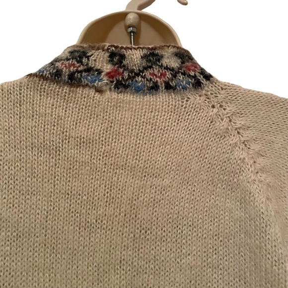 Alpaca knit Open Cardigan Sweater Unbranded Pockets Size measures like a Medium - Picture 5 of 5